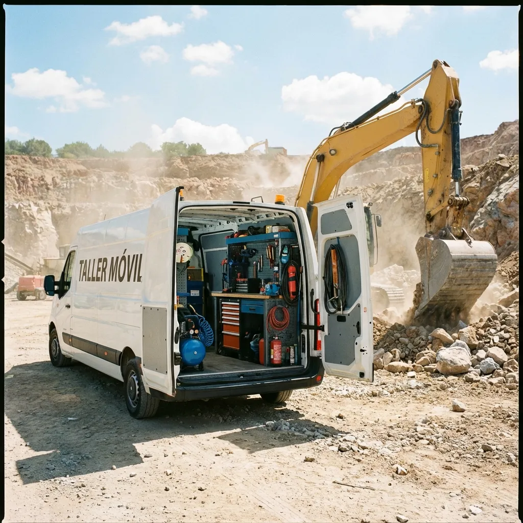 Furgoneta de taller móvil de Mandrinados Anaid